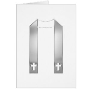 3-D Aussehen Silver Priest's Stole