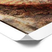 3-D Burnt Heart in Sand Poster (Ecke)