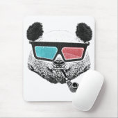 3-D Gläser des Vintagen Pandas Mousepad (Mit Mouse)