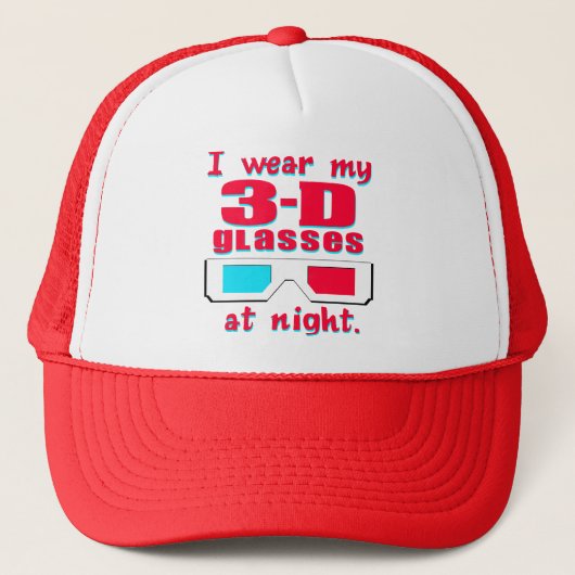 3-D Gläser Truckerkappe (Vorderseite)
