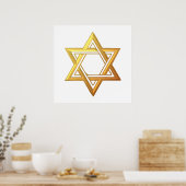 "3-D" Golden Star von David Poster (Küche)