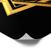 "3-D" Golden Star von David Poster (Ecke)