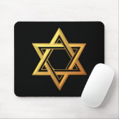 "3-D" goldener Davidsstern Mousepad (Mit Mouse)