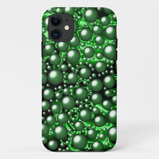 3 d grüne Blasen Case-Mate iPhone Hülle (Rückseite)