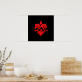 "3-D" Heiliges Herz Jesu Poster (Küche)