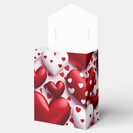 3-D Herz Design Valentine Gevor Box Geschenkschachtel (Geöffnet)