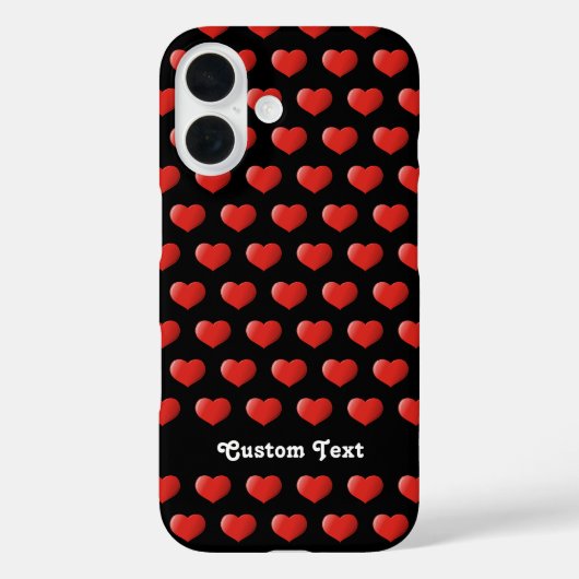 3-D-Herz-Symbol Case-Mate iPhone Hülle (Rückseite)