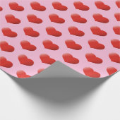 3-D-Herz-Symbol Geschenkpapier (Ecke)