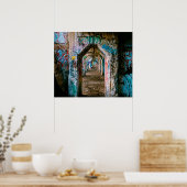 3-D Illusion Graffiti Street Abadnoned Art Poster (Küche)