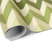 3-D Illusion Zig Zag in weichen, warmen Farbtönen  Geschenkpapier (Rolleneckpunkt)