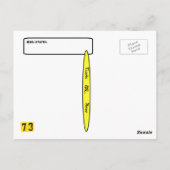 3-D Look Ham Icon QSL    CardAnpassen! Postkarte (Rückseite)