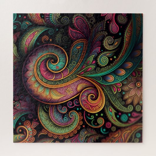 3-D Look Paisley Puzzle (Horizontal)
