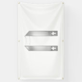 3-D Look Silver Priest’s Stole Banner (Vertikal)