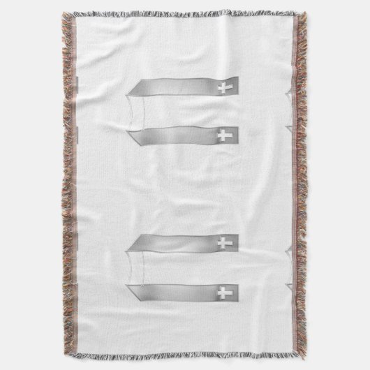 3-D Look Silver Priest’s Stole Decke (Vorderseite Vertikal)