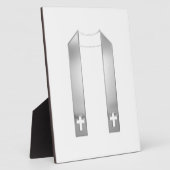 3-D Look Silver Priest’s Stole Fotoplatte (Seite)