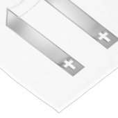 3-D Look Silver Priest’s Stole Kurzer Tischläufer (Ecke)