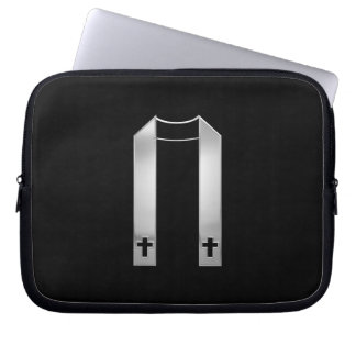 3-D Look Silver Priest’s Stole Laptopschutzhülle