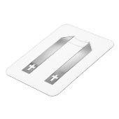 3-D Look Silver Priest’s Stole Magnet (Linke Seite)