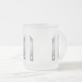 3-D Look Silver Priest’s Stole Mattglastasse (VorderseiteRechts)