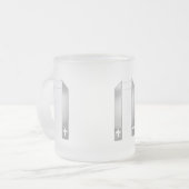 3-D Look Silver Priest’s Stole Mattglastasse (Vorderseite Links)