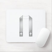 3-D Look Silver Priest’s Stole Mousepad (Mit Mouse)