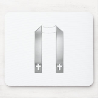 3-D Look Silver Priest’s Stole Mousepad