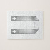 3-D Look Silver Priest’s Stole Puzzle (Horizontal)