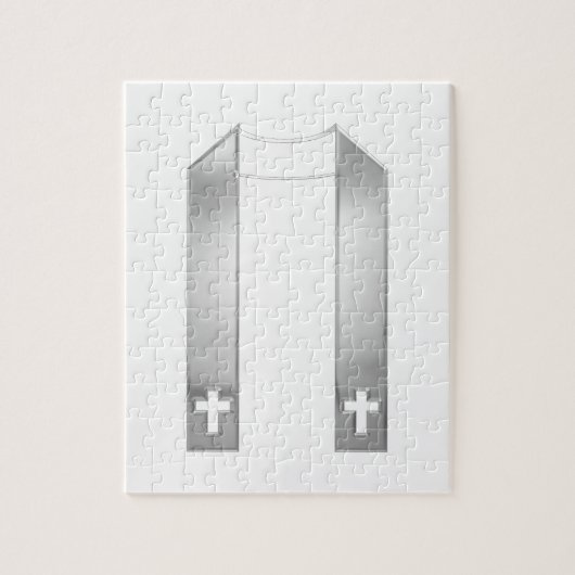 3-D Look Silver Priest’s Stole Puzzle (Vertikal)