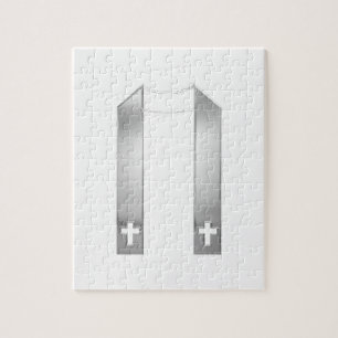 3-D Look Silver Priest’s Stole Puzzle