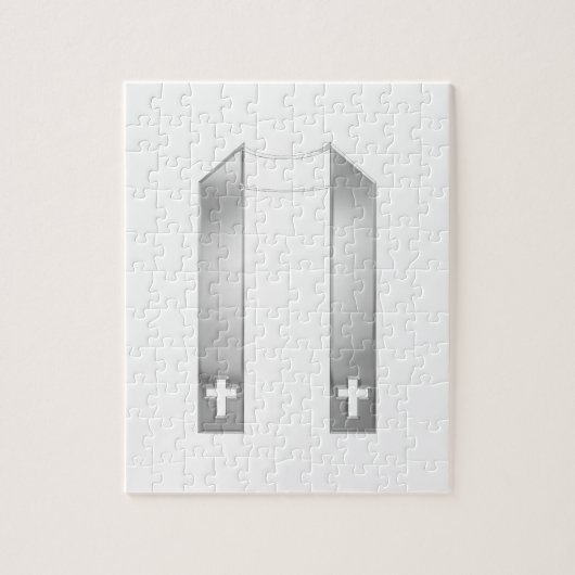 3-D Look Silver Priest’s Stole Puzzle (Vertikal)
