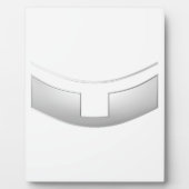 3-D Look Silver Priest's oder Minister's Collar Fotoplatte (Vorderseite)