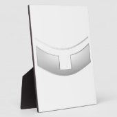 3-D Look Silver Priest's oder Minister's Collar Fotoplatte (Seite)