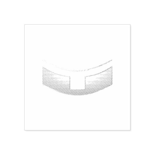 3-D Look Silver Priest's oder Minister's Collar Gummistempel (Prägung)