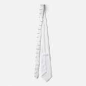 3-D Look Silver Priest's oder Minister's Collar Krawatte (Rückseite)