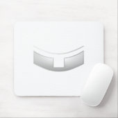 3-D Look Silver Priest's oder Minister's Collar Mousepad (Mit Mouse)