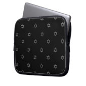 3-D Look Silver Star von David Laptopschutzhülle (Vorderseite Links)