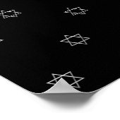 3-D Look Silver Star von David Poster (Ecke)