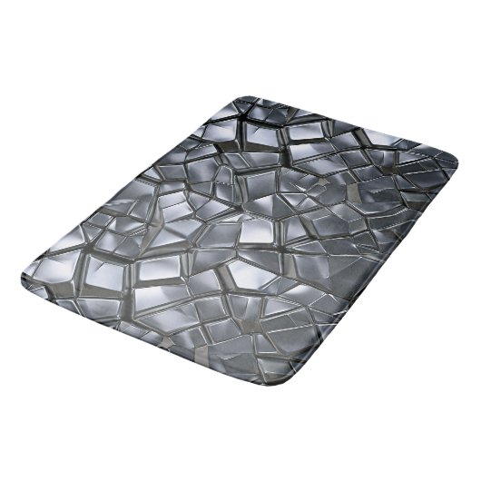 3 D Metallbadmatte Badematte (Schrägansicht)