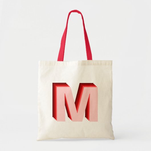 3-D Ombre Monogram Red Pink Tasche (Vorne)