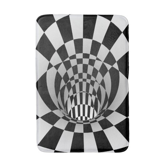 3-D optische Illusion Bath Mat Badematte (Vorderseite Vertikal)