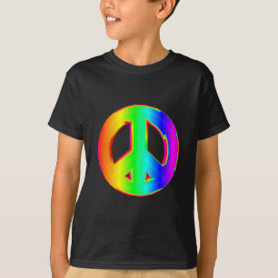 3-D Regenbogen-Friedenszeichen #1 T-Shirt