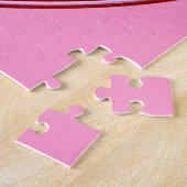 "3-D" Rote und rosa Herzen Puzzle (Seite)