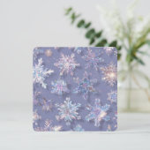 3-D-Schneeflocken Karte (Stehend Vorderseite)