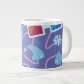 3-D Spektren 50 Boomerang Muster Jumbo-Tasse (Vorderseite Rechts)