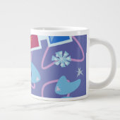 3-D Spektren 50 Boomerang Muster Jumbo-Tasse (Rechts)