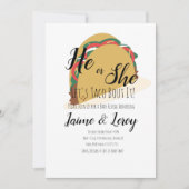 3-D-Taco-Party-Gender-Offenlegung Er oder sie Einl Einladung (Vorderseite)