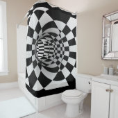 3-D-Vorhang für optische Illusion Duschvorhang (Beispiel)