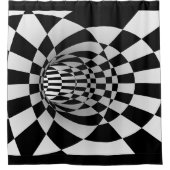 3-D-Vorhang für optische Illusion Duschvorhang (Vorderseite)