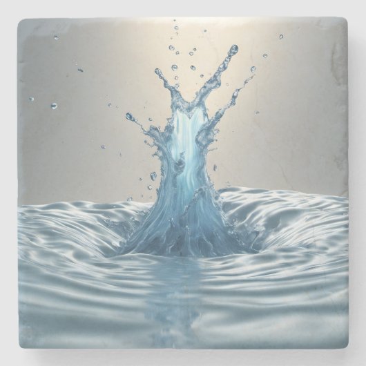 3-D-Wasserabfall Steinuntersetzer (Vorderseite)