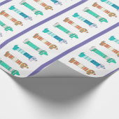 3 Dackel Color Study #1 Wrapping Paper Geschenkpapier (Ecke)